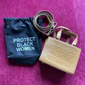 CISE Protect Black Women (PBW) Mini Bag — Caramel Vegan Leather